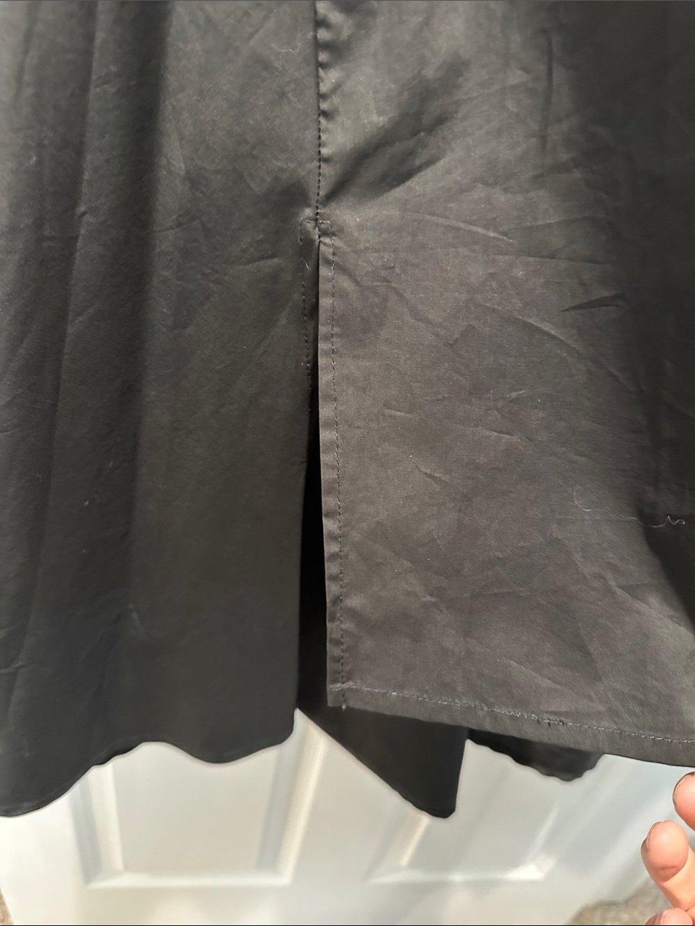 Kedem Sasson Dramatic Gorgeous Black Split High Low Tunic Sz 2 NWT - Picture 9 of 11